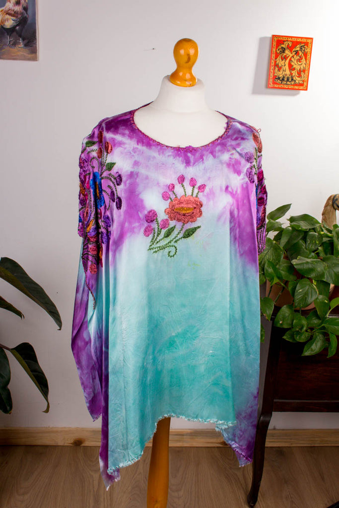 Hippie Überwurf Cape Batik