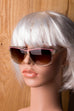 Vintage Sonnenbrille pink Glitzer