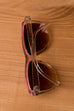 Vintage Sonnenbrille pink Glitzer